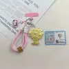 Nova Chaveiro de Ouro Puro 999 Pingente de Bolsa Sanrio Ornamento de Chaveiro Concha Dourada Mesmo Estilo Disponível para Atacado