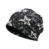 Gorro de dormir transpirable de algodón puro para hombres y mujeres, fino, con aire acondicionado, de cinco estrellas, con graffiti, turbante versátil para después del parto