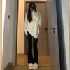 Suéter de Cuello Alto con Diseño Irregular de Nicho para Mujer Otoño e Invierno 2025 Estilo Coreano Holgado Estilo Perezoso Suave y Ceroso Tejido