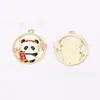 Acessórios de Joias Folha Verde Panda DIY Design Original Estilo Chinês Pulseira Pingente Chaveiro Corrente de Celular Pingente