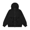 Oso Mágico 2026 Nuevo Estilo Callejero Americano Ligero Punk Remache Parche Diseño Sudadera con Capucha Chaqueta Cárdigan Cremallera Sudadera