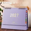 2027 Calendário de Mesa Criativo Simples Calendário de Planejamento de Escritório Item Decorativo Empresa Ano do Carneiro Calendário de Mesa Personalizado