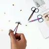 Tijeras Personalizadas de Acero Inoxidable para Recortar Cejas para Uso Doméstico, Tijeras Redondas para Recortar Vello Nasal, Tijeras de Belleza Específicas para Maquillaje, Tijeras Multifuncionales Afiladas