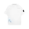 Camiseta Masculina de Manga Curta com Estampa de Letras Góticas Sânscritas Design Estiloso Casual Gola Redonda 100% Algodão Tendência Ins