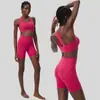 Conjunto de Ropa de Yoga de Onda Pequeña de Verano Transfronterizo para Mujer, Talla Grande Lycra Secado Rápido Ropa Deportiva para Correr y Fitness Conjunto de Dos Piezas