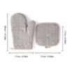 Guantes Aislantes Térmicos de Algodón con Cuadros Pequeños, Guantes Gruesos para Horno Resistentes a Altas Temperaturas, Guantes Antiescaldaduras para Microondas, Guantes Resistentes al Calor
