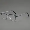 Gafas de Miopía de Gama Alta para Hombre, Modelos de Diseñador Hechos a Mano Personalizados para Negocios, Gafas de Negocios con Monturas para Lentes Recetados para Caras Grandes