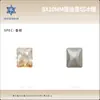 Rhinestones para Decoración de Uñas Corte Radiante Azúcar Helado 8*10mm, Base Puntiaguda, Cuadrados de Ángulo Recto Azúcar Rhinestones, Accesorios de Decoración para Uñas Venta al por Mayor