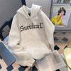 Sudadera con capucha retro americana hiphop con forro polar para hombre, moda de otoño e invierno, marca nueva, vibra de alta calle, chaqueta para pareja