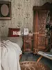 Tecido de Parede Retrô, Papel de Parede para Sala de Estar, Tecido Decorativo de Parede para Quarto, Papel de Parede Floral Estilo Country Americano, Tecido Não Tecido, Parede de Fundo para Entrada