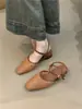 Sandalias Romanas de Nicho Francés para Mujer Verano 2025 Nuevas Sandalias Retro Tejidas Bohemias con Tacón Grueso Huecas