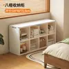 Escritorio estrecho de pared para estudiantes, escritorio de escritura para estudio en casa con estantería integrada, escritorio pequeño para computadora, mesa larga para dormitorio o mesita de noche