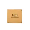 Tarjeta de felicitación vintage de papel kraft para pareja LOVE, Tarjeta de regalo con mensaje de bendición, Tarjeta para exhibir pulseras, En stock al por mayor