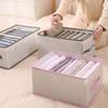 Caja de Almacenamiento de Ropa Tipo Cajón Caja Organizadora de Armario Plegable Lavable Caja Dividida Bolsa de Almacenamiento para Ropa Pantalones