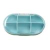 Caja de medicamentos de 6 compartimentos para 7 días, dispensador de medicamentos pequeño, portátil, caja de medicamentos semanal, caja para pastillas