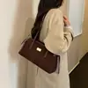 Bolsa Simples Retrô de Axila Feminina 2026 Outono/Inverno Nova Bolsa de Saída com Grande Capacidade Bolsa de Mão/Ombro Fashion