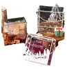 Caja de Galletas y Dulces de Navidad y Año Nuevo Caja Portátil Transparente para Mascotas Regalo de Jardín de Infancia Caja de Empaque Crujiente de Copo de Nieve