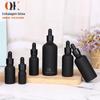 Em estoque Frosted Black garrafa de óleo essencial conta-gotas garrafa sub-garrafa garrafa pequena amostra 5ml10ml essência química garrafa de sopro