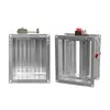 Grelha de Placa Comum 280 Graus Damper de Fogo Elétrico Saída de Ar para Duto Válvula de Controle de Fluxo de Ar de Placa Comum Aço Inoxidável Ajustável