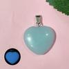Colgante de ágata de cristal natural transfronterizo de 20 mm, colgante en forma de corazón, colgante de gema, cadena de suéter con forma de corazón de melocotón