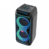 Altavoz de Fiesta Doble de 8 pulgadas Portátil para Exteriores Alta Potencia 80W Audio para Baile Cuadrado Karaoke Casero Altavoz Bluetooth