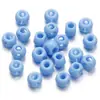 Cuentas acrílicas sólidas multicolor de cuatro agujeros, cuentas sueltas perforadas de cuatro agujeros para cadenas de teléfono hechas a mano DIY, llaveros y accesorios