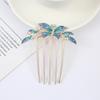 Novo Estilo Pente de Cabelo Floral Antigo Acessório de Cabelo Laço Moda Cristal Headpiece Feminino Estilo Chinês Hanfu Acessórios Pente de Cabelo Atacado