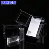 Caja de Embalaje Transparente de Plástico PVC Caja Transparente para Mascotas Caja de Plástico Transparente para Mascotas Caja Plegable Transparente para Uso Diario Manualidades Personalizadas