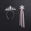 Accesorios para el Cabello de Elsa Máscara Plástico Corona para Niños Varita Mágica Polizón Guantes Corona de Cristal Muñeca de Princesa Aletas