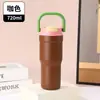 Copo Térmico de Grande Capacidade Novo de Verão Aço Inoxidável 316 Canudo Duplo Copo de Água Portátil Bonito Copo de Gelo