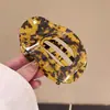Pinza Plana para el Cabello de Acetato Ámbar de Gama Alta para Mujer, Nuevo Estilo 2025, Elegante Pasador para el Cabello, Pinza de Concha, Accesorio para el Cabello