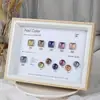 Tablero de Exhibición de Colores de Esmalte de Uñas de 9 Colores con Marco de Madera, Tablero de Muestras de Color de Gel para Uñas, Entrega de Puntas de Uñas, Venta al por Mayor del Fabricante