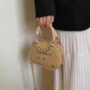 Bolso de Mano de Alta Gama con Sentido Transfronterizo para Mujer 2025 Nuevo Estilo Popular Combinable Bolso de Hombro Cruzado Nicho para Viajes Pequeño Redondo