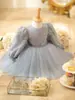Vestido Infantil de Manga Longa Transfronteiriço Lantejoula Vestido de Princesa para Menina Bebê Apresentação de Coral Vestido de Daminha de Casamento Europeu e Americano Aliexpress