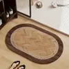 Tapete de chão de diatomita com textura de madeira, tapete para os pés de banheiro, tapete para box de chuveiro, tapete para os pés de secagem rápida, tapete de chão de diatomita para banheiro