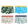 Boxer de Algodón para Bebé Niño Pantalones Cortos de Dibujos Animados Ropa Interior para Niño Pequeño No Pellizca los Glúteos Pantalones Antibacterianos Calzoncillos Boxer para Niños