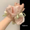 Gomita para el Cabello Dulce Tulipán Accesorio Floral Hecho a Mano Cuerda Grande para el Cabello Diadema