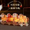 Linterna de Felpa Estéreo 5D del Festival de Mediados de Otoño, Linterna Luminosa de Mano, Paquete de Materiales DIY Hecho a Mano, Linterna de Dibujos Animados para Niños del Día Nacional