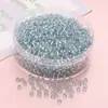 Cuentas Redondas de Vidrio Rellenas de Plata de Calidad Relativamente Alta de 3 mm, Cuentas de Arroz, Accesorios para Pulseras, Collares, Cadenas de Teléfono Móvil Hechos a Mano para Bricolaje
