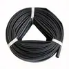 Tubo de Silicona Aislante Ignífugo de Alta Temperatura Tubo de Fibra de Vidrio Tubo Autoextinguible 8.0-18.0 50m /Rollo Blanco/Negro
