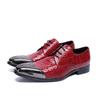 Zapatos de Cuero para Hombre Casual de Negocios con Puntera Cuadrada Zapatos de Cuero de Vacuno a la Moda Estilo Británico con Puntera de Hierro Transpirables Marca de Comercio Exterior Zapatos para Hombre Zapatos de Una Capa