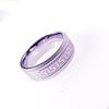 Anillo de acero inoxidable con patrón de la Gran Muralla, anillo de moda para hombre transfronterizo, anillo de acero de titanio moderno en relieve, joyería que no se desvanece al por mayor