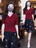 Camiseta de Moda Versátil Irregular Elegante de Color Sólido para Mujer Talla Grande, Primavera y Verano, Diseño que Alarga la Figura, Top con Cuello en V