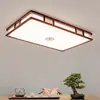 Nova luminária de teto para sala de estar estilo chinês, sândalo dourado, estilo chinês inspirado em Zen, estilo antigo para sala de jantar, quarto, escritório, luz LED de madeira maciça