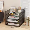 Estantería de escritorio, organizador de archivos para escritorio de oficina, estantería vertical de varios niveles para niños, estante de almacenamiento para habitaciones de estudiantes