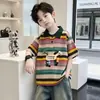 Roupas Infantis Conjunto de Verão para Meninos 2027 Novo Verão Crianças Maiores Camiseta Meninos Manga Curta Fina Fresco Bonito