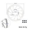 Disco de Freio a Disco de Seis Furos de Aço Inoxidável 160/180/203mm com Furo Duplo de Montagem para Bicicleta de Montanha/Estrada