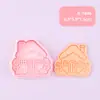Cuidado com o Jardim Molde de Biscoito Bule Tesoura Desenho Animado 3D Molde de Biscoito DIY Biscoitos Realistas Impressos com Anime