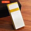 Isqueiro a gás Zorro Z-642 gravação de assinatura metal escovado liso isqueiro inflável fabricantes atacado