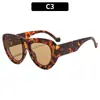 Moda Europea y Americana Gafas de Sol Oversize Unisex Protección Solar para Exteriores Personalidad Gafas de Sol Hip Hop Gafas de Sol Tipo Aviador
